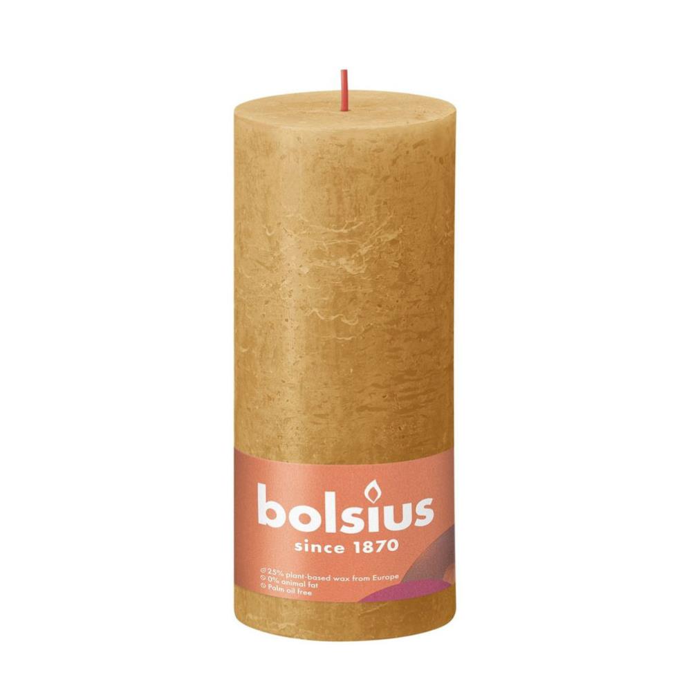 Bolsius Honeycomb Rustic Shine Pillar Candle 19cm x 7cm £8.99